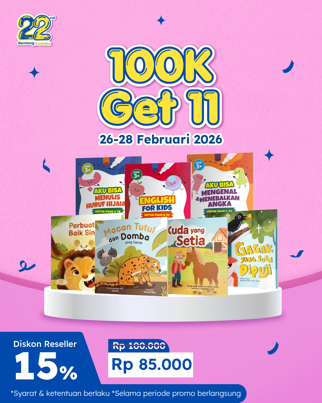 PAKET ULTAH BENTANG - 100K 11 EKS