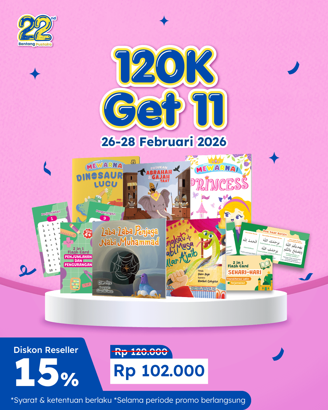 PAKET ULTAH BENTANG - 120K 11 EKS