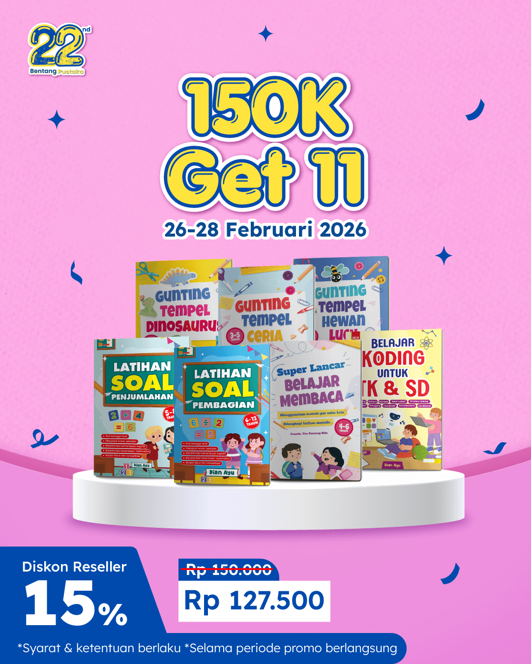 PAKET ULTAH BENTANG - 150K 11 EKS