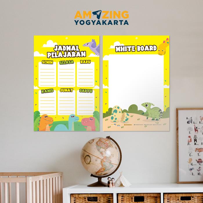 JADWAL PELAJARAN WHITE BOARD - DINO