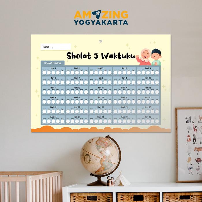 Poster Sholat 5 Waktuku & Agenda Ramadhan
