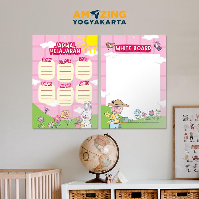 Poster Jadwal Pelajaran Rabbit