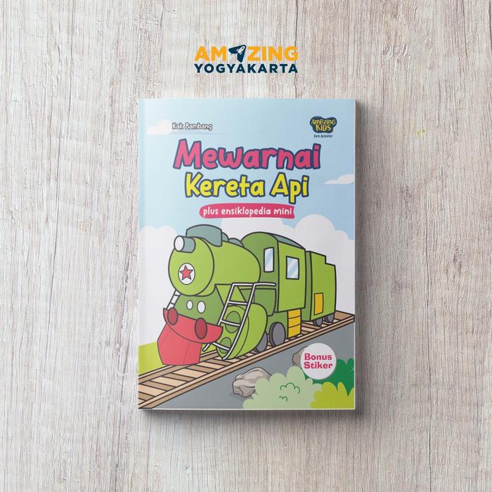 MEWARNAI KERETA API PLUS ENSIKLOPEDIA MINI
