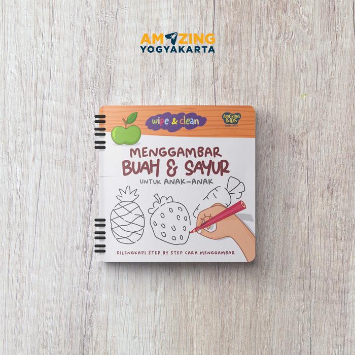 Wipe and Clean Menggambar Buah & Sayur Untuk Anak-Anak