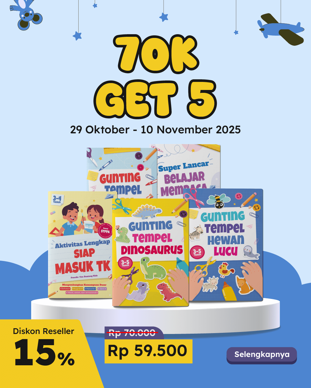 PAKET AKTIVITAS ANAK BELI 5 70RB (RESELLER)