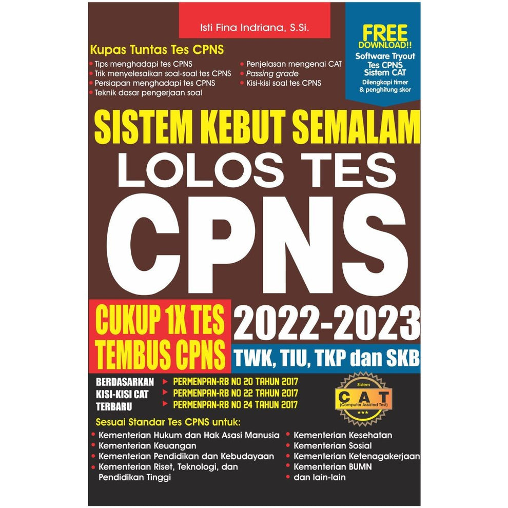 SISTEM KEBUT SEMALAM LOLOS TES CPNS 2022-2023