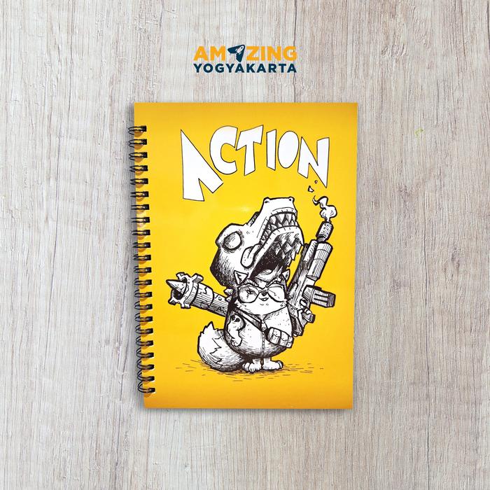 Blocknote Dino Action