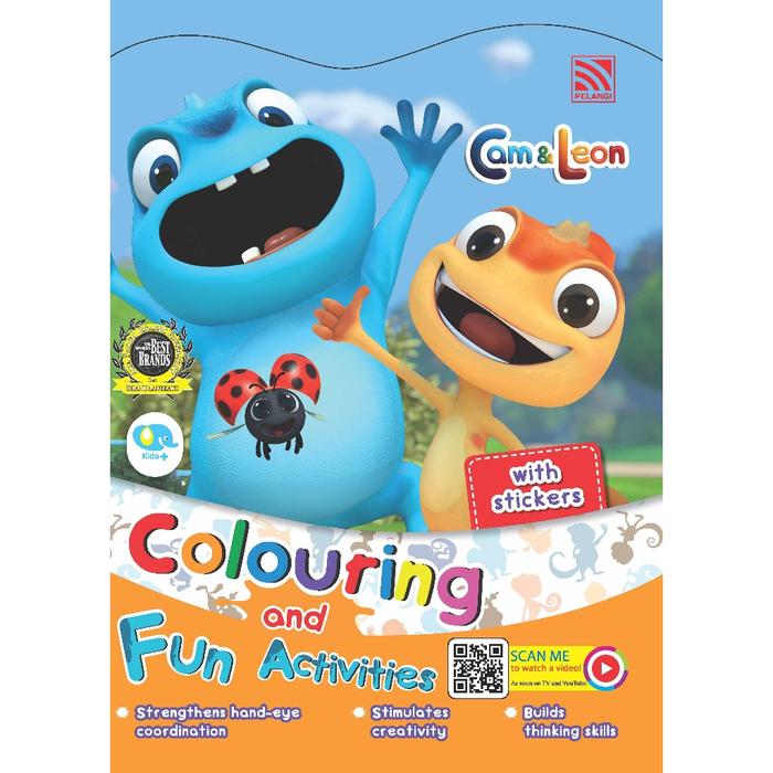 CAM & LEON - COLOURING & FUN ACTIVITIES (WITH STICKERS)