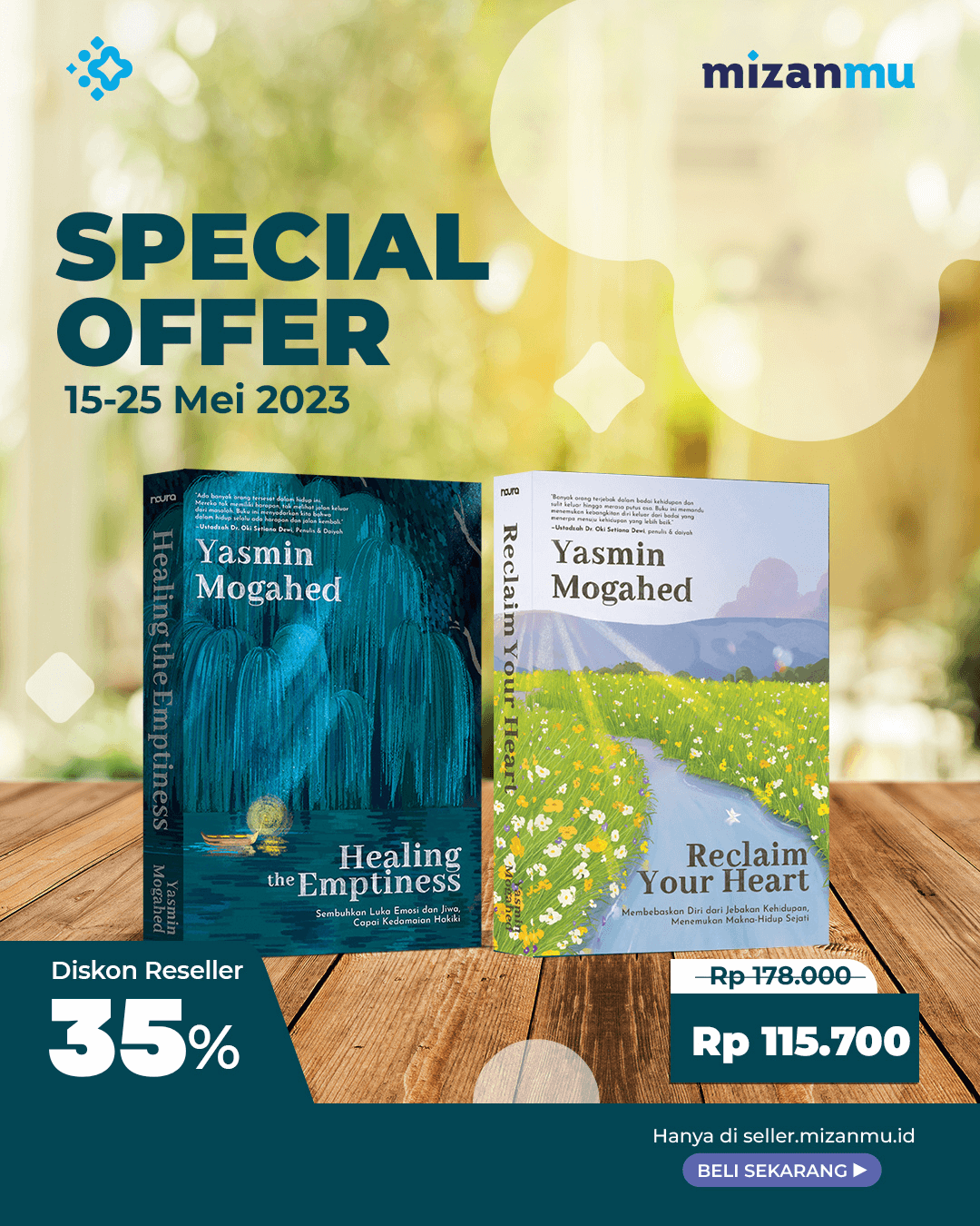 PAKET BUNDLING RECLAIM YOUR HEART DAN HEALING THE EMPTINESS