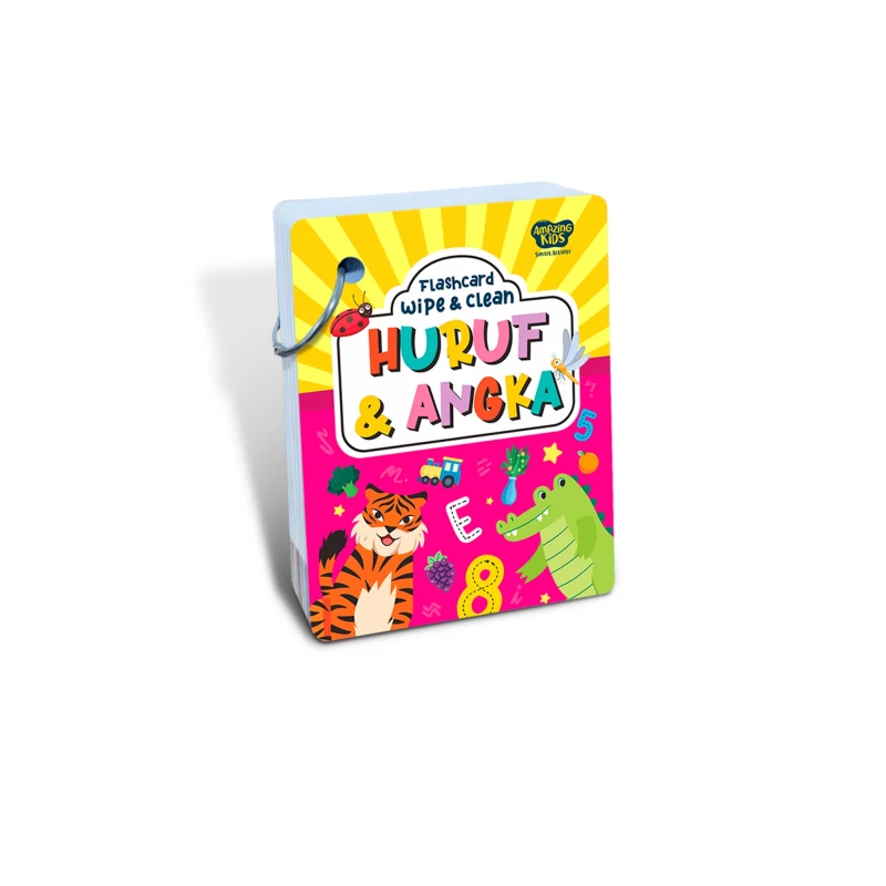 Flashcard Wipe & Clean Huruf & Angka