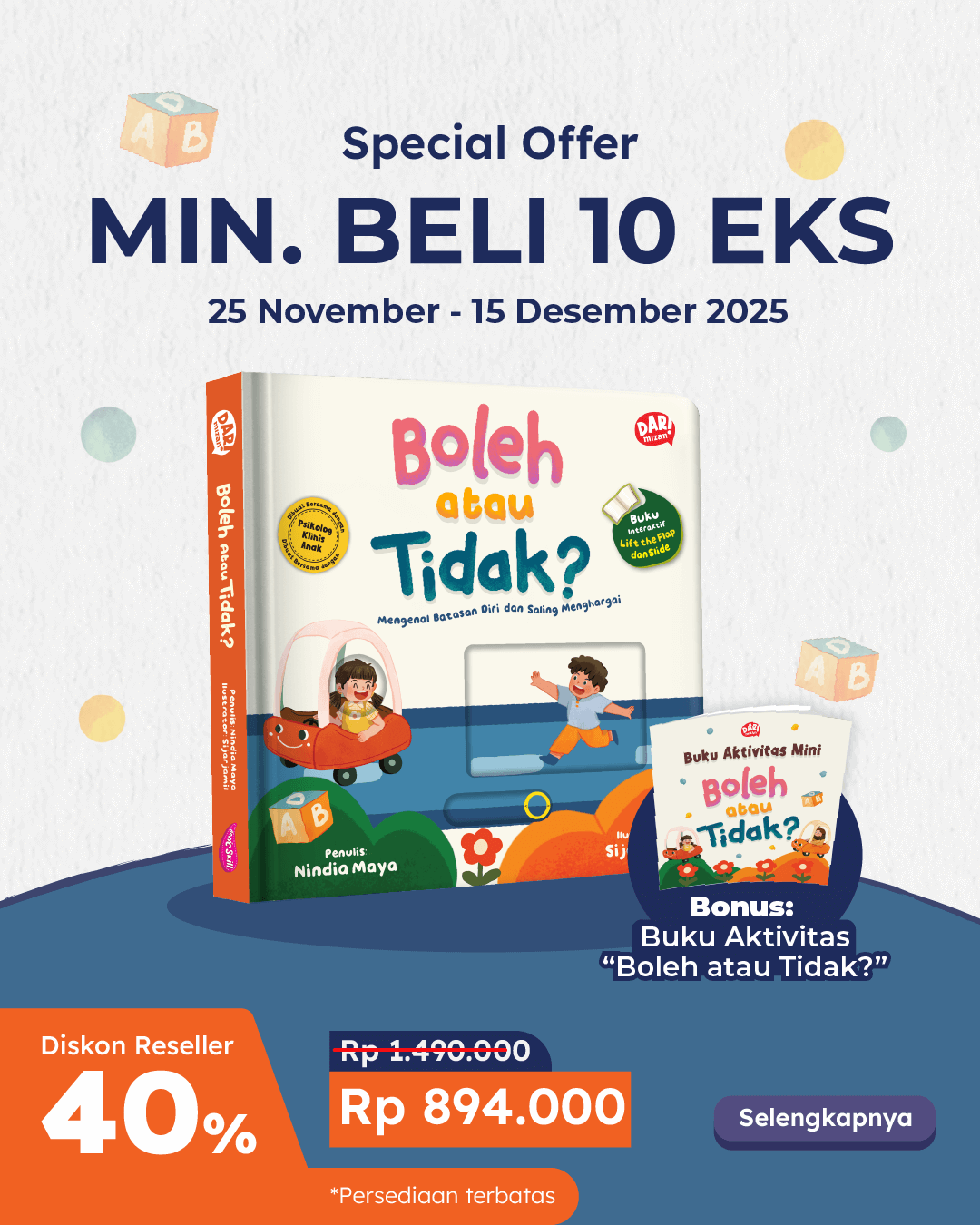 PAKET 10 EKS - SO BOLEH ATAU TIDAK+BUKU AKTIVITAS