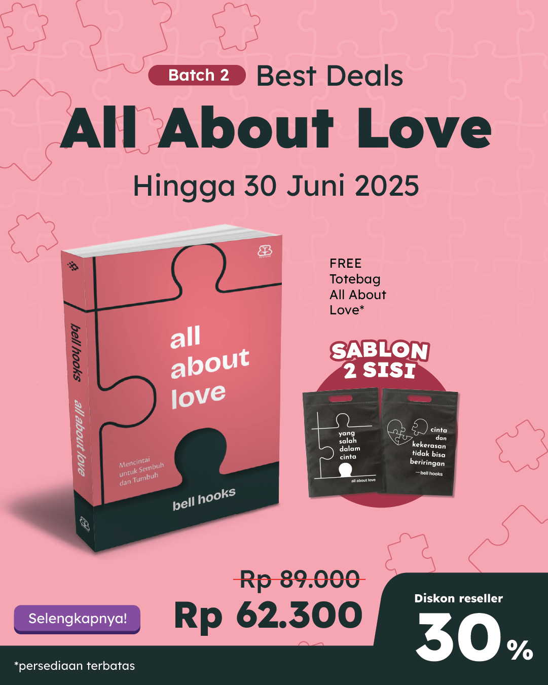PAKET SO ALL ABOUT LOVE+TOTEBAG BP-521