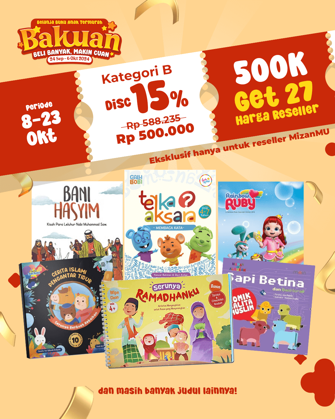 PROMO BUKU ANAK SEPTEMBER BUNDLING 500K 27 EKS