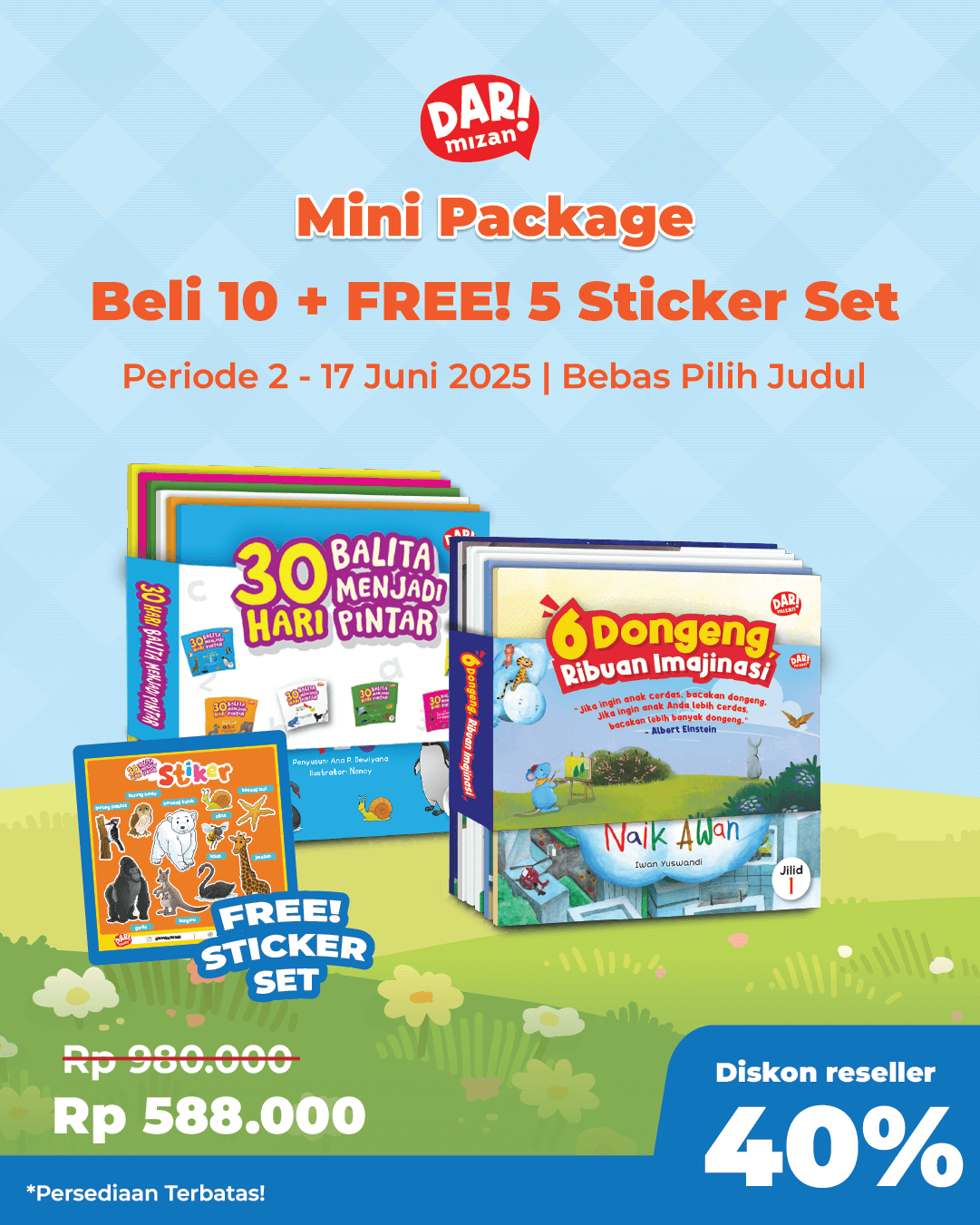 PAKET 5 BUNDLING - SO DAR MINI PACKAGE+STICKER