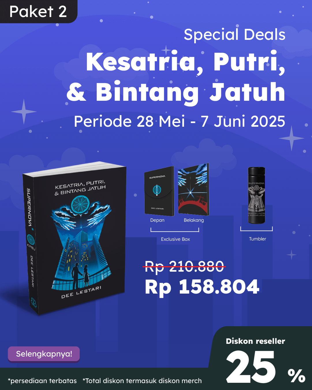 PAKET 2 - PO SUPERNOVA KPBJ REPUBLISH+TUMBLER+BOX BT-613