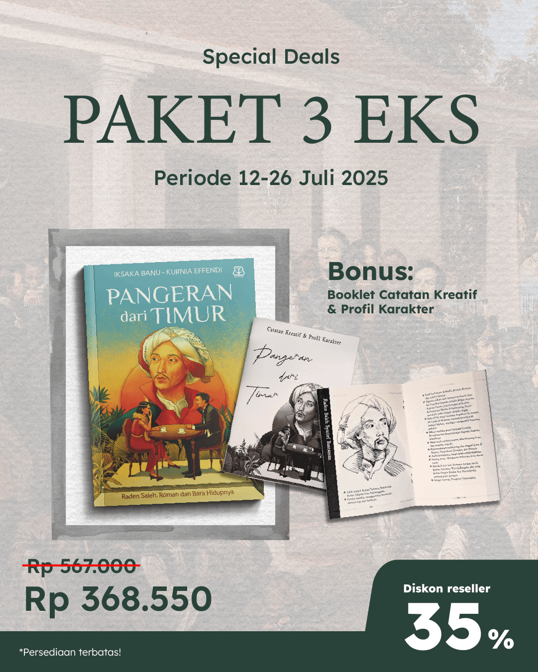 PAKET 3 EKS - SO PANGERAN DARI TIMUR+BOOKLET BT-629