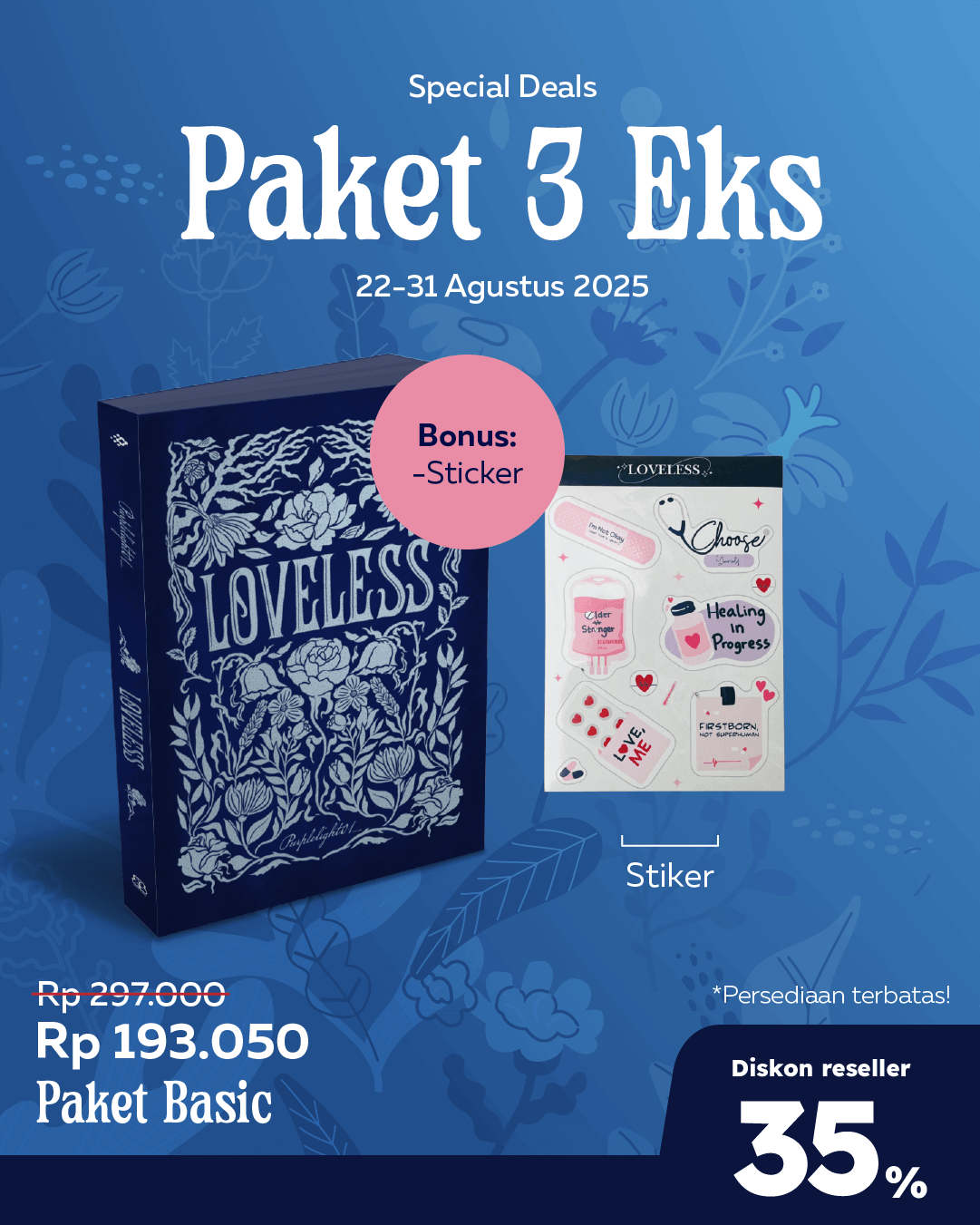 PAKET BASIC (3 EKS) - SO LOVELESS+STIKER BE-179