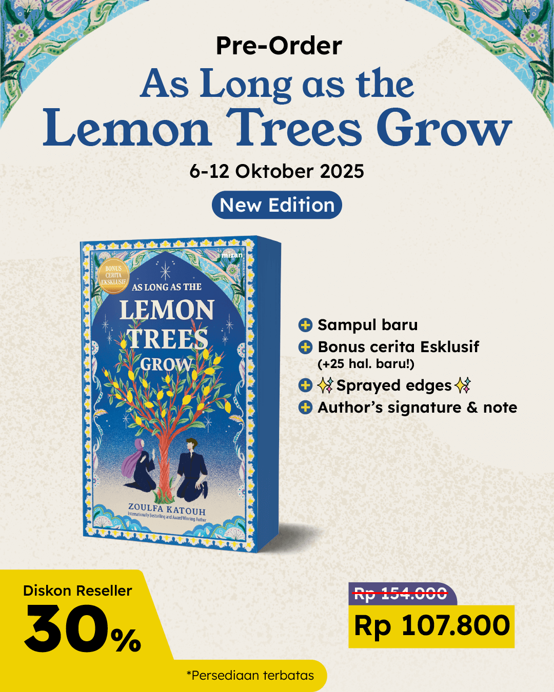 PAKET SATUAN - PO AS LONG AS THE LEMON TREES GROW REPUBLISH+TTD QN-148