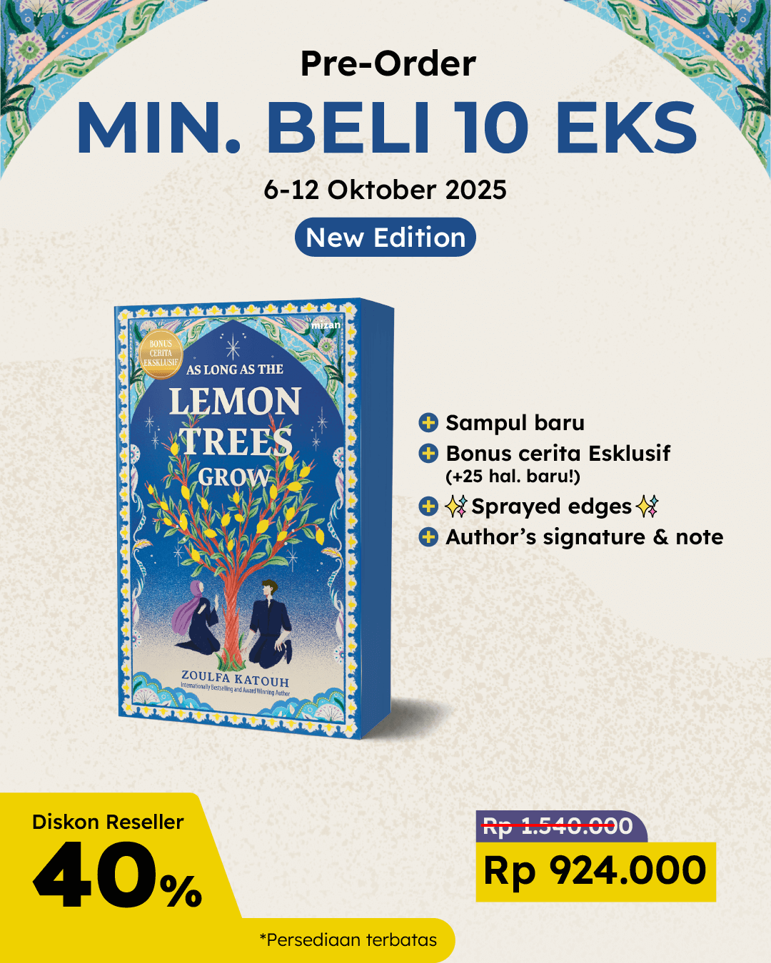 PAKET 10 EKS - PO AS LONG AS THE LEMON TREES GROW REPUBLISH+TTD QN-148