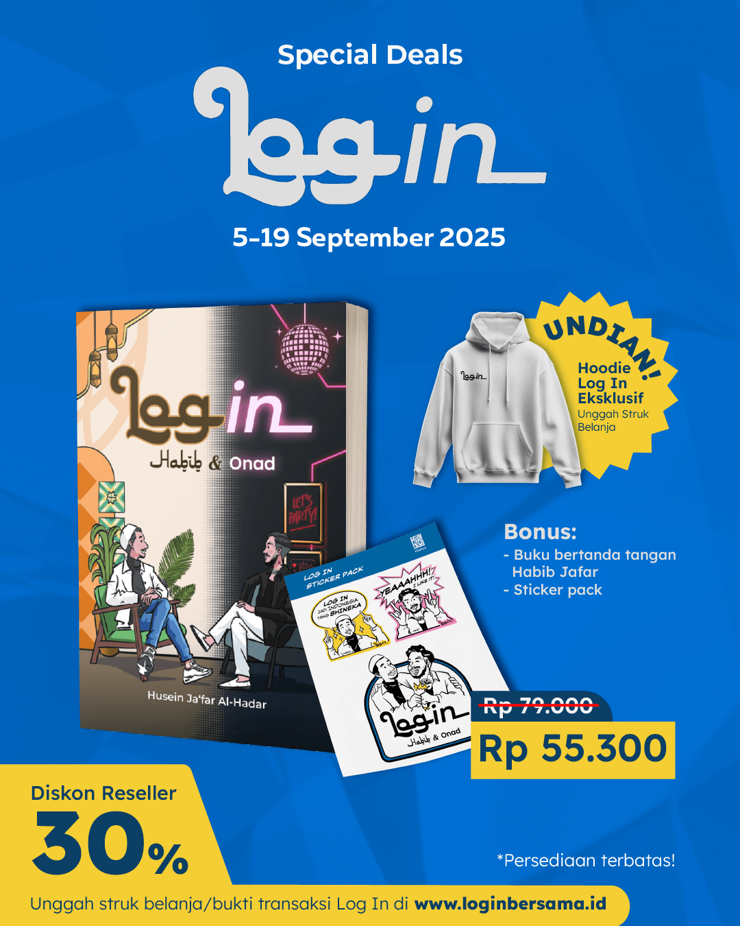 PAKET SO LOGIN+STICKER PACK HT-001