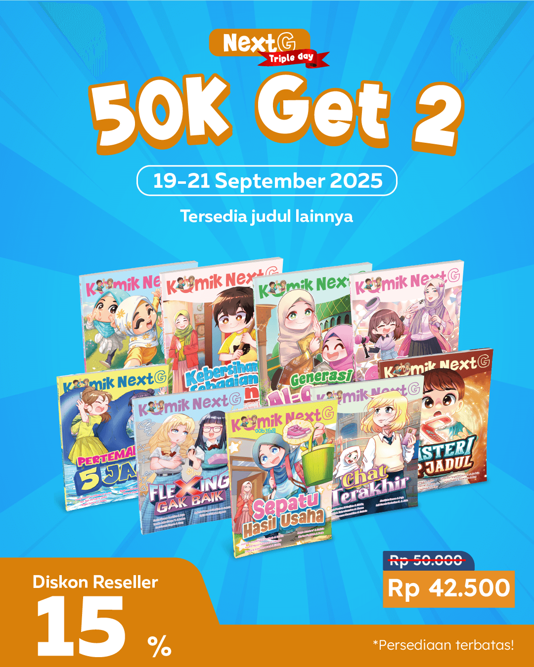 PAKET 50K GET 2 KOMIK NEXT G SEPT 2025