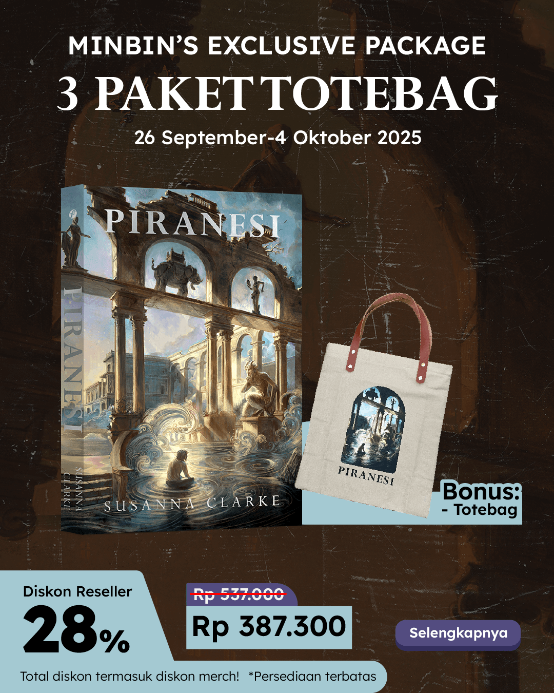 PAKET TOTEBAG (3 EKS) - SO PIRANESI+TOTEBAG ND-546