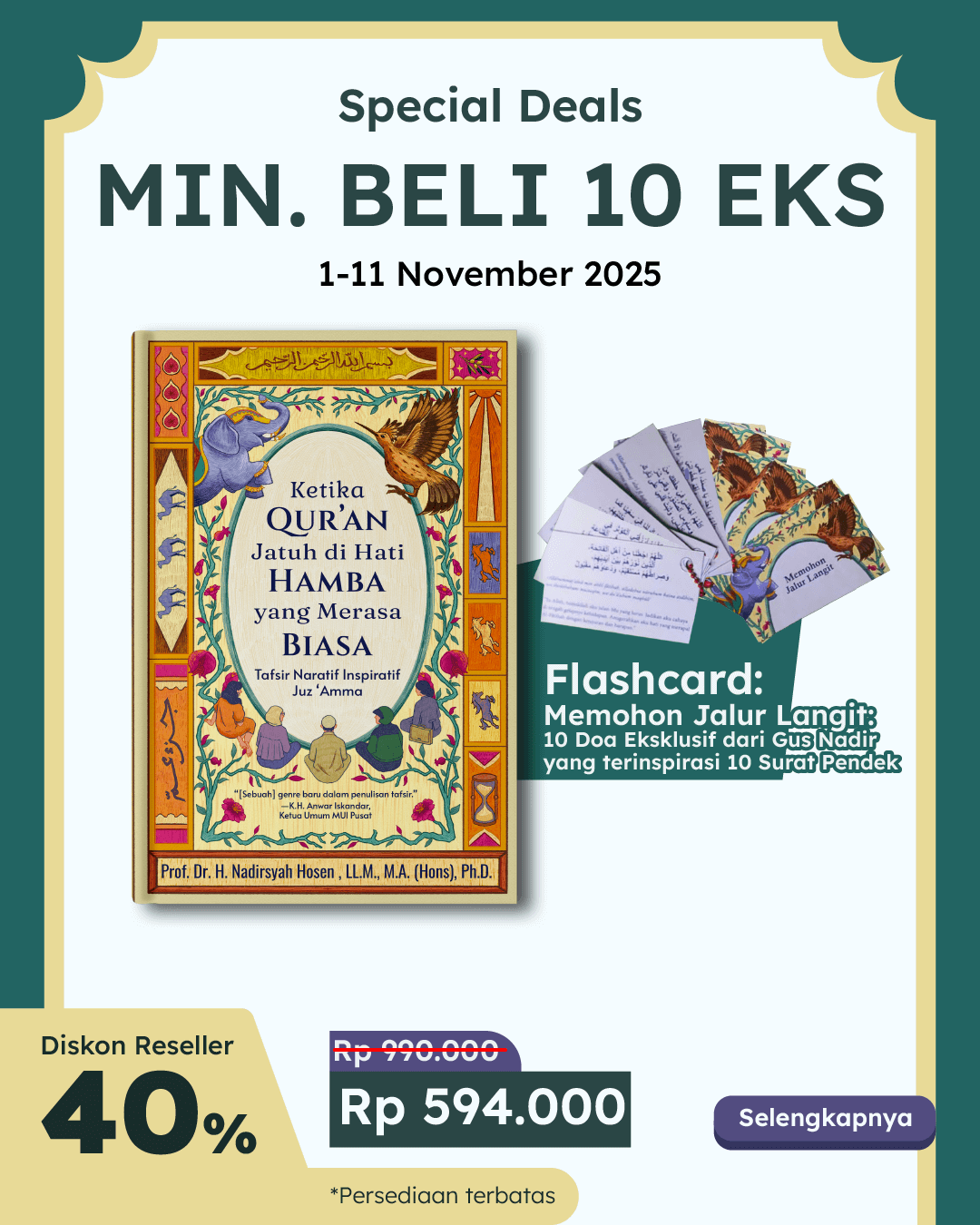 PAKET 10 EKS - SO KETIKA QURAN JATUH+FLASH CARD