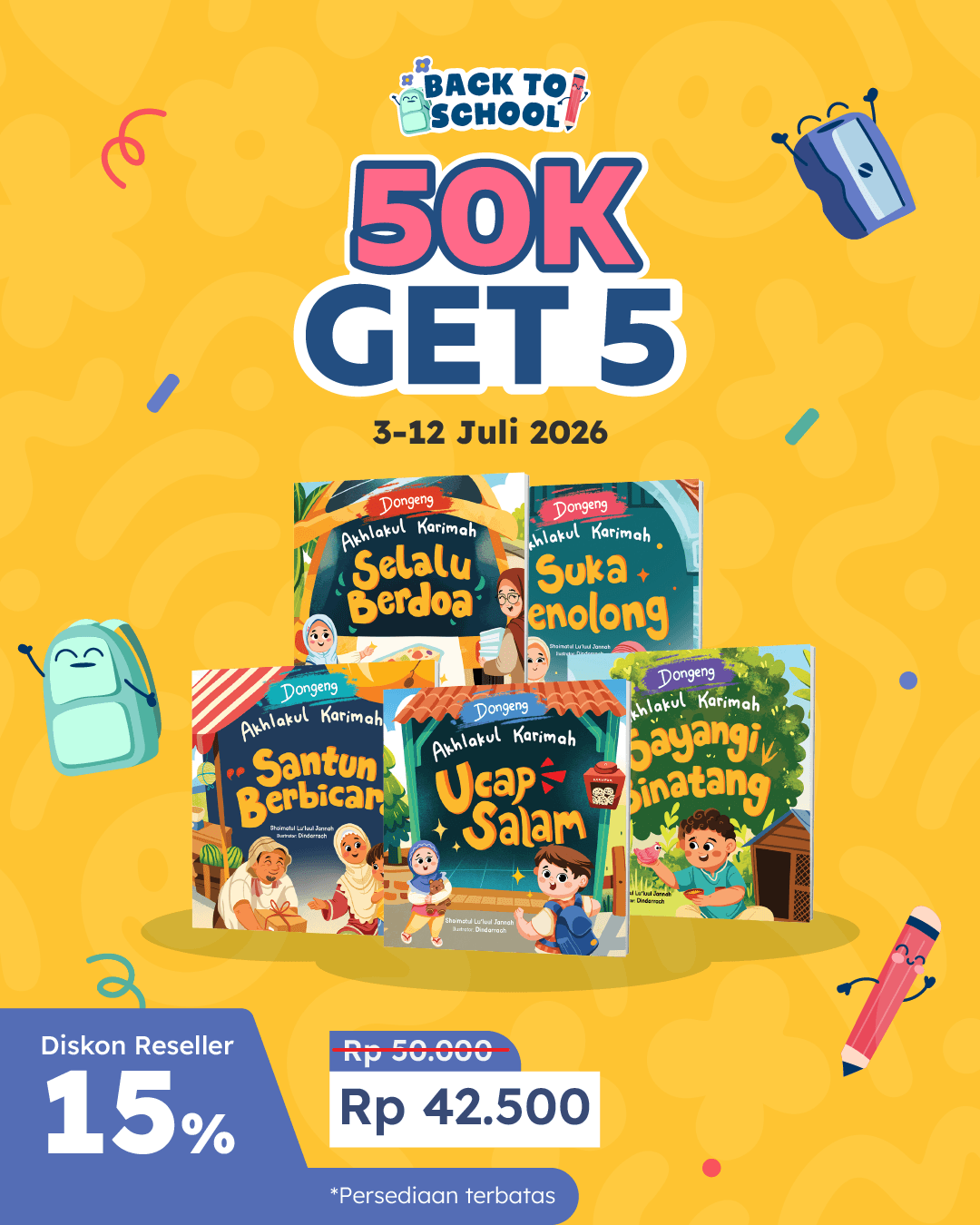PAKET PROMO ANAK BENTANG BUNDLING 50K GET 5