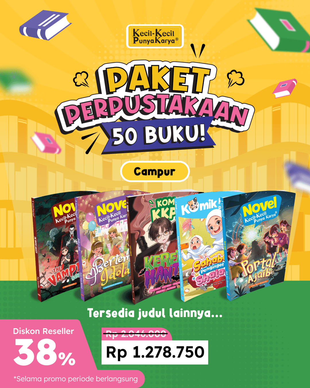 PAKET 50 NOVEL & KOMIK KKPK