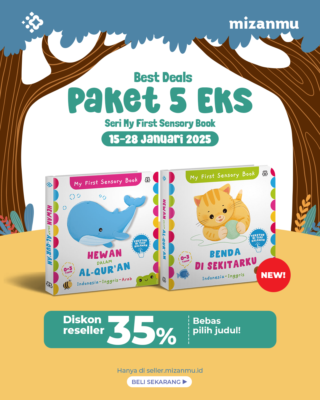 PAKET 5 EKS - SO SERI MY FIRST SENSORY BOOK