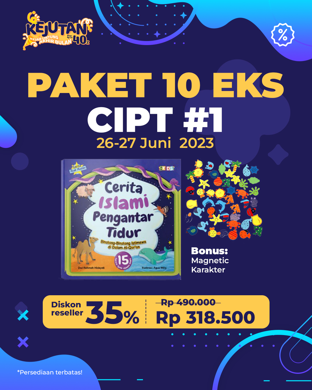 PAKET 10 EKS PROMO KEJUTAN CIPT 1 BONUS MAGNET KULKAS