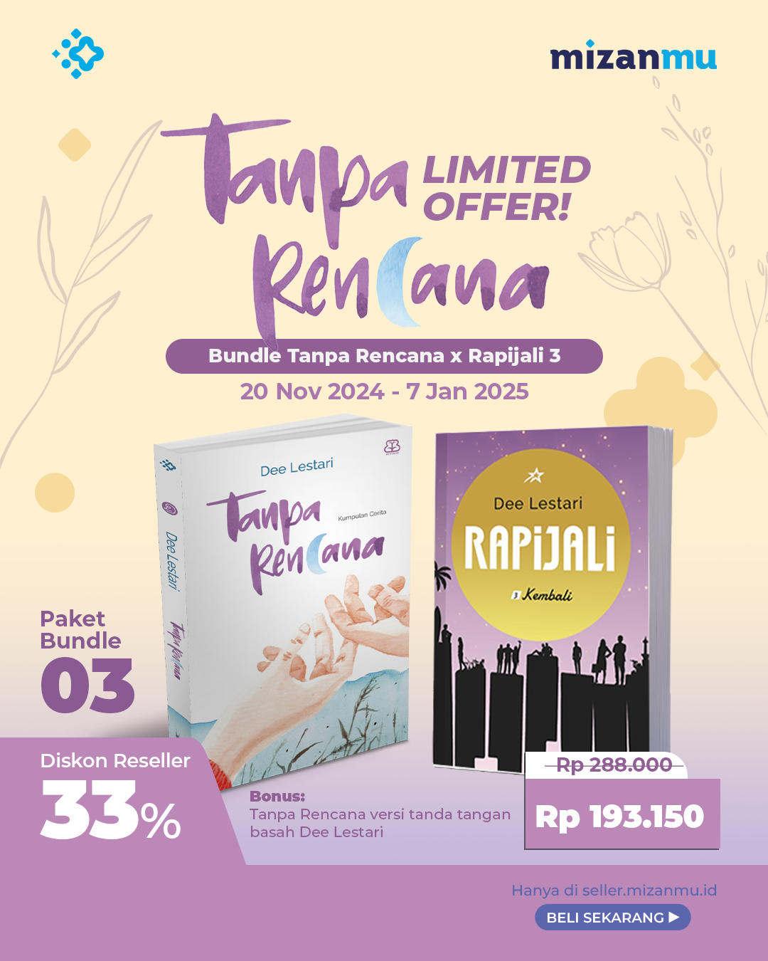 PAKET 3 - BUNDLING TANPA RENCANA (TTD) DAN RAPIJALI 3