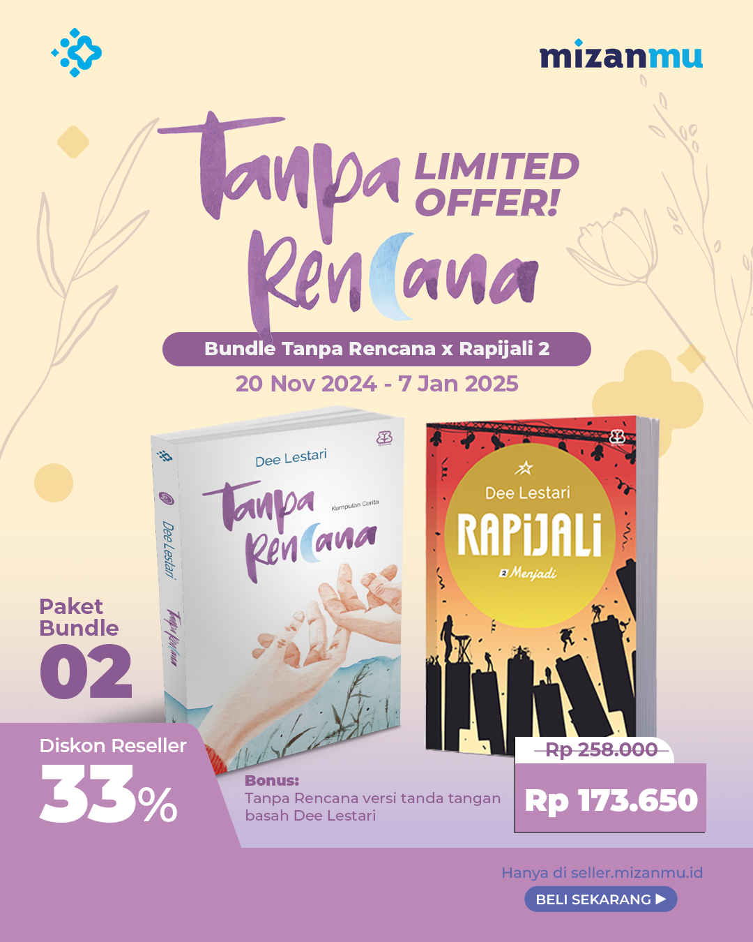 PAKET 2 - BUNDLING TANPA RENCANA (TTD) DAN RAPIJALI 2