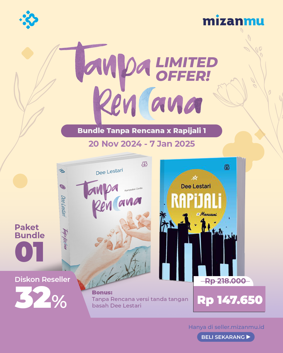 PAKET 1 - BUNDLING TANPA RENCANA (TTD) DAN RAPIJALI 1