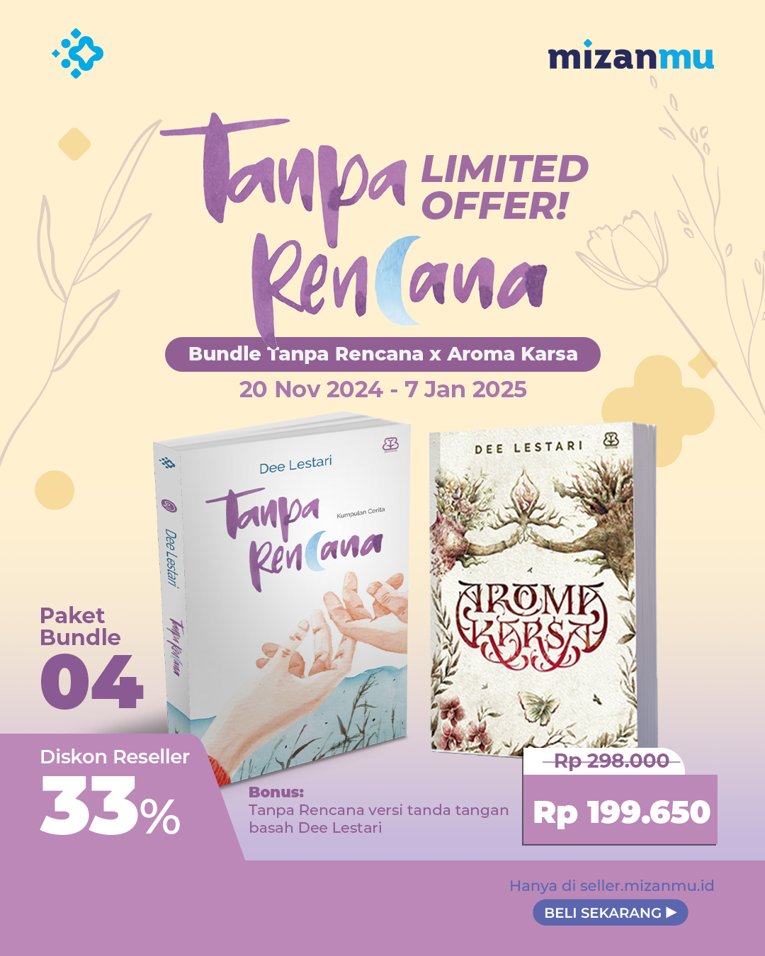 PAKET 4 - BUNDLING TANPA RENCANA (TTD) DAN AROMA KARSA