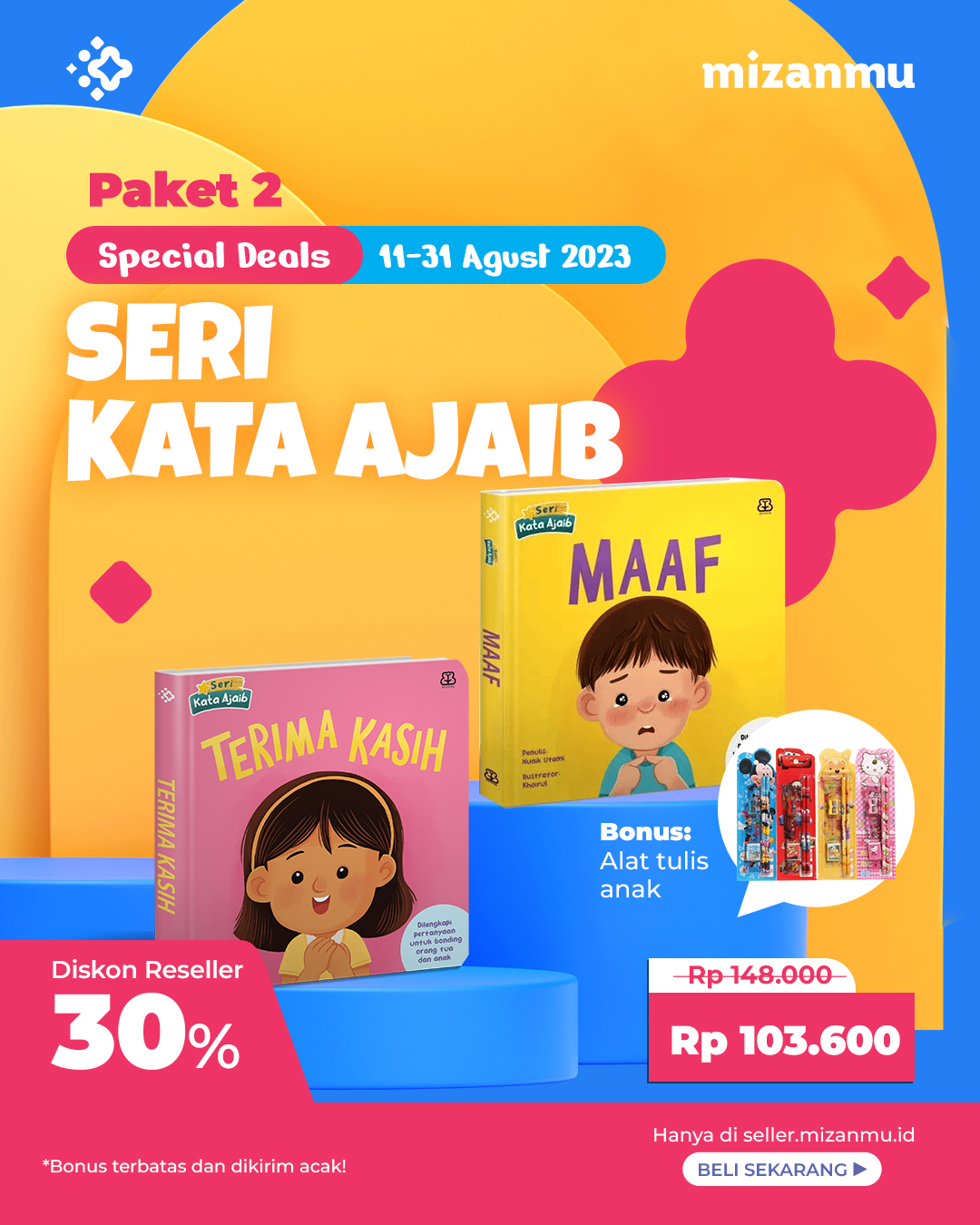 PAKET 3 - BUNDLING PROGRAM SALES BENTANG SERI KATA AJAIB
