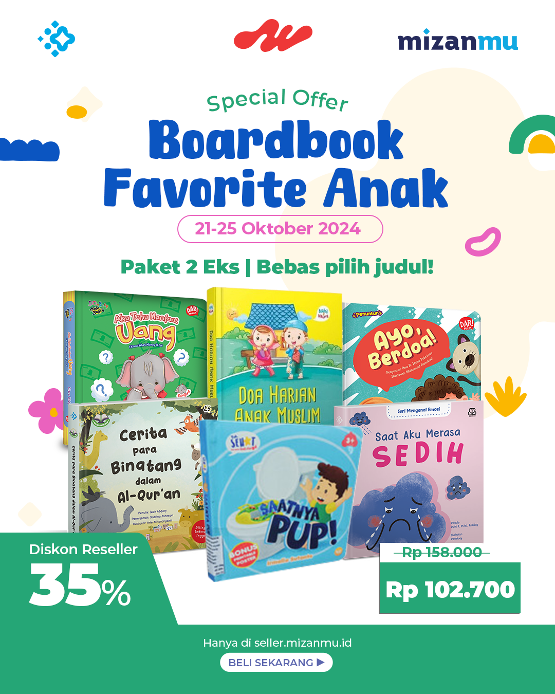 PAKET BUNDLING 2 EKS BUKU ANAK - MIZANMU