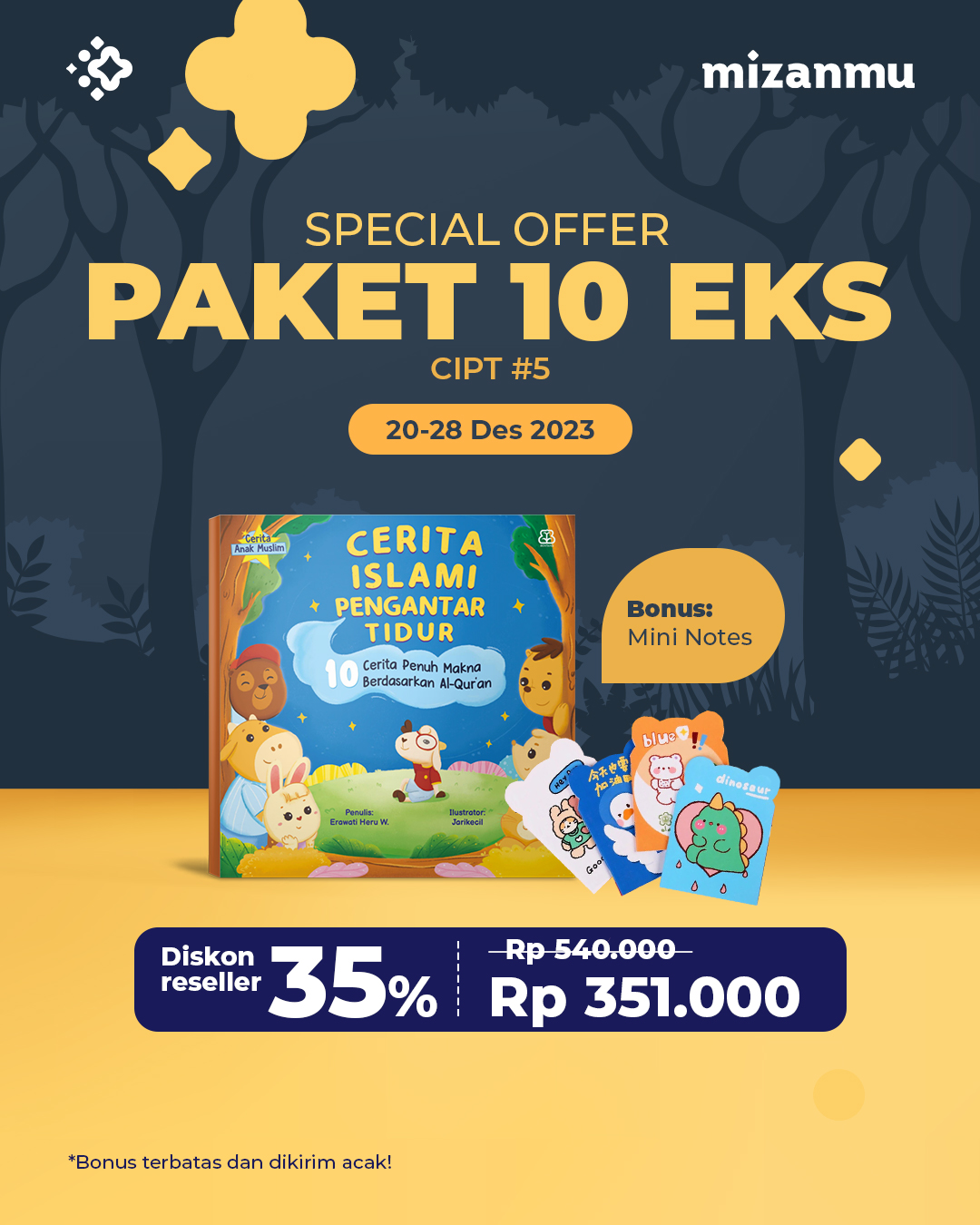 PAKET 10 EKS CIPT #5 BONUS MINI NOTES