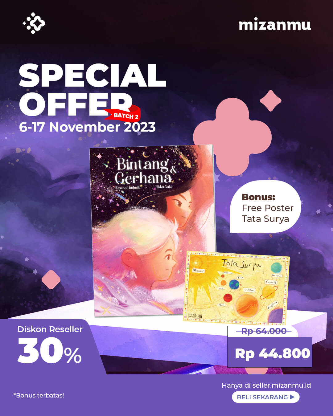 PAKET SATUAN - SO BINTANG DAN GERHANA BONUS POSTER TATA SURYA