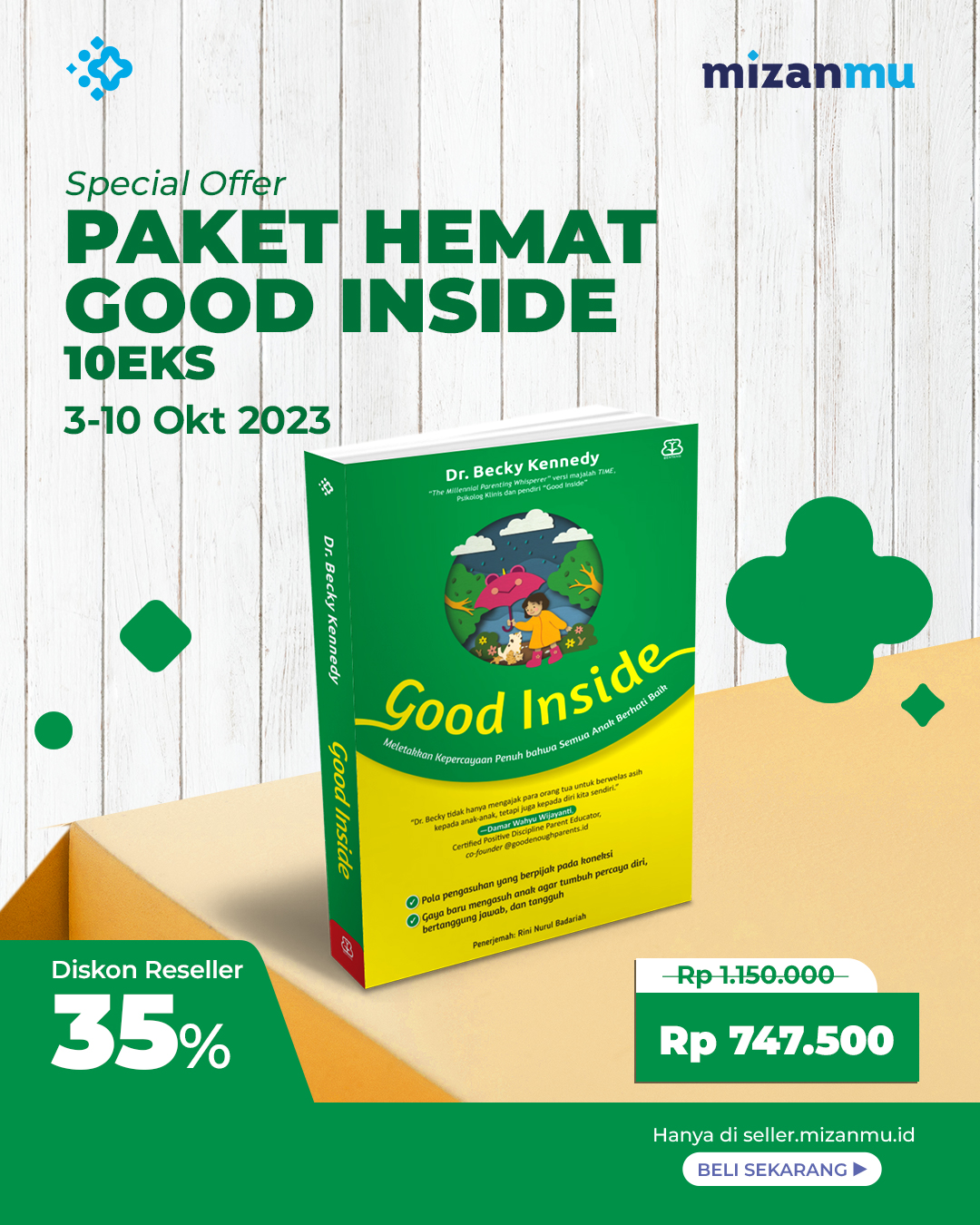 PAKET 10 BUKU PROMO BENTANG GOOD INSIDE