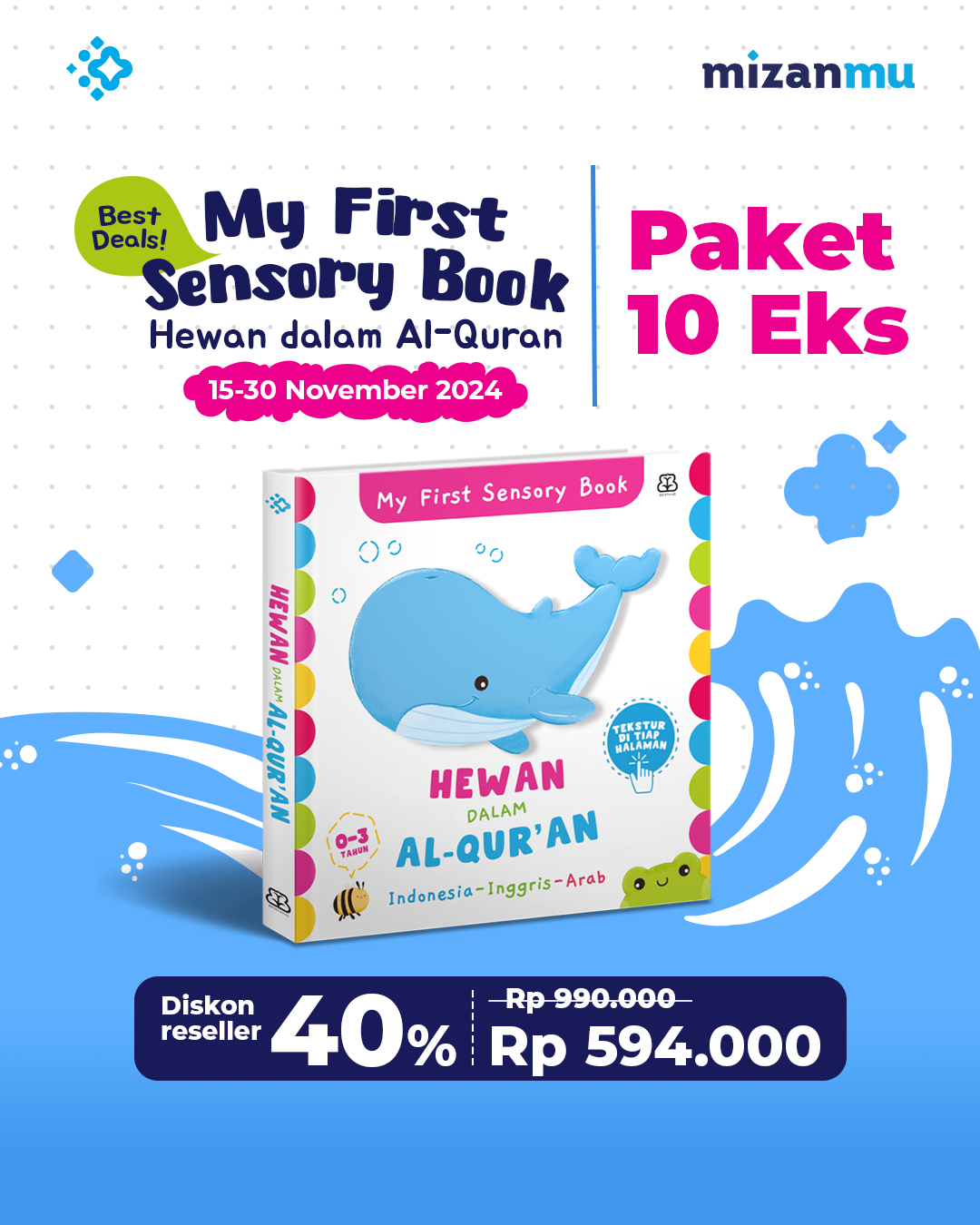 PAKET 10 EKS - SO MY FIRST SENSORY BOOK