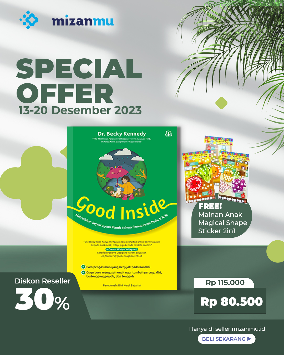 PAKET SERI PARENTING ATAU MONTESSORI BENTANG GOOD INSIDE PLUS GIMMICK