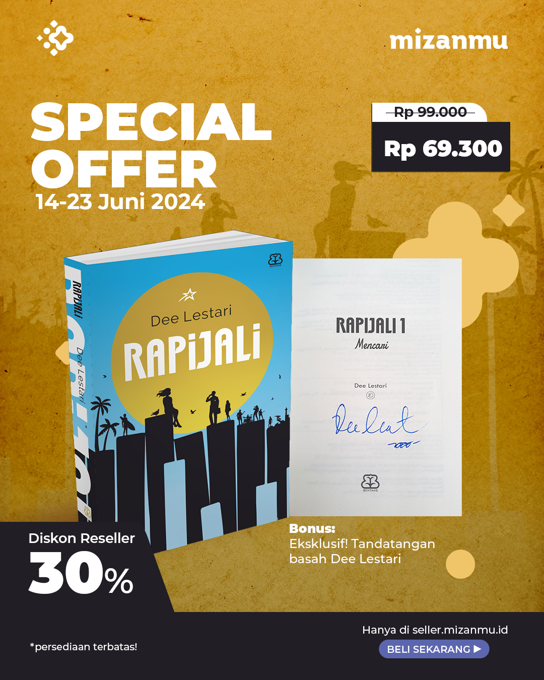 PAKET SATUAN - PROMO EXCLUSIVE RAPIJALI 1 BONUS TTD