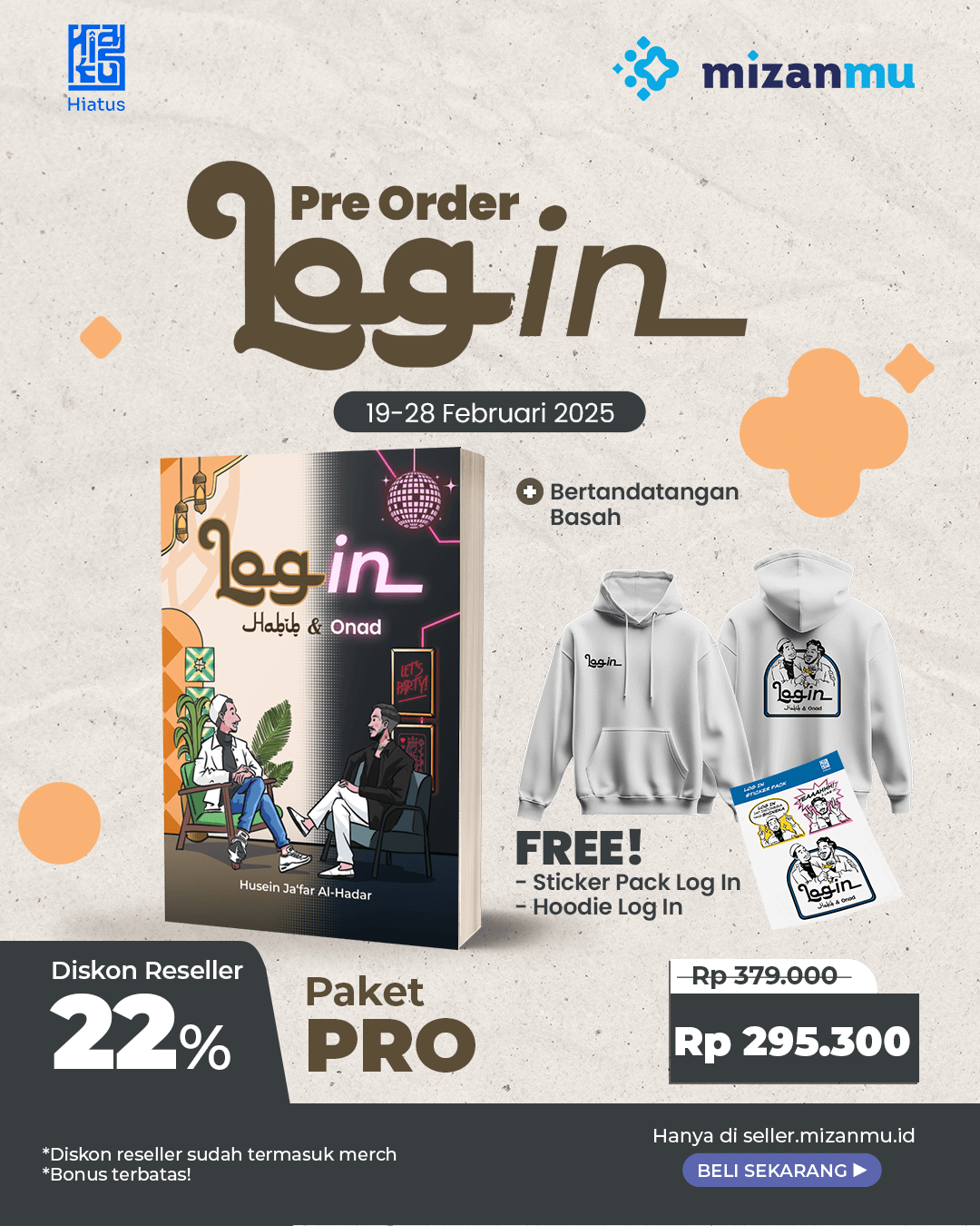 PAKET PRO (SATUAN) - PO LOG IN+TTD+STICKER PACK+HOODIE HT-001