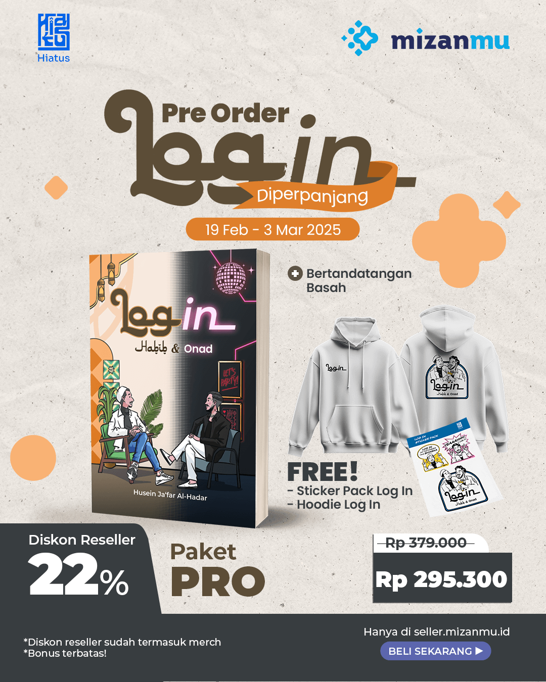 PAKET PRO (SATUAN) - PO LOG IN+TTD+STICKER PACK+HOODIE HT-001