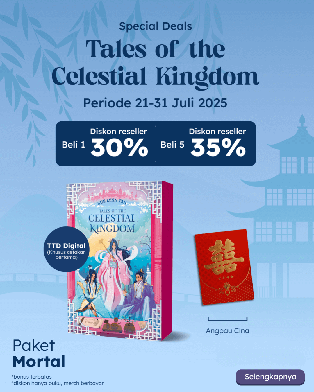 PAKET MORTAL - SO TALES OF THE CELESTIAL KINGDOM+ANGPAU CINA ND-541