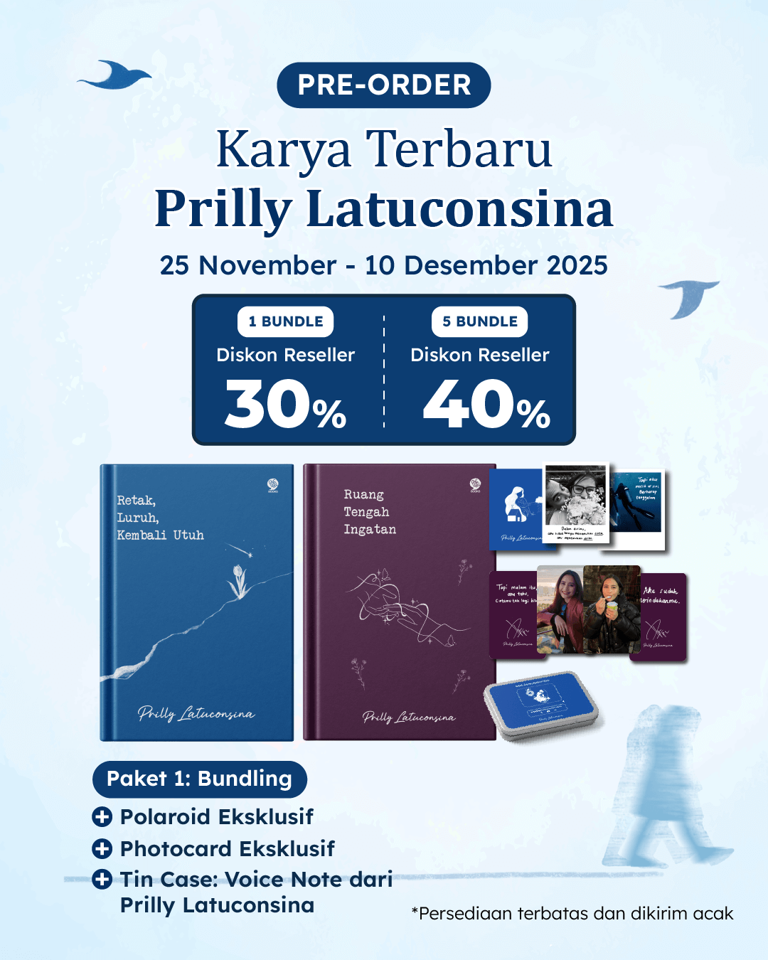 PAKET 1 - PO BUNDLING RLK & RTI+TIN CASE+POLAROID+PHOTOCARD