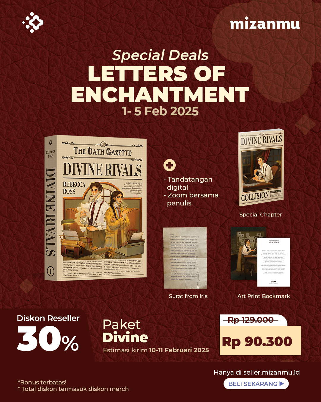 PAKET DIVINE - PO SERI LETTER OF ENCHANTMENT+SURAT