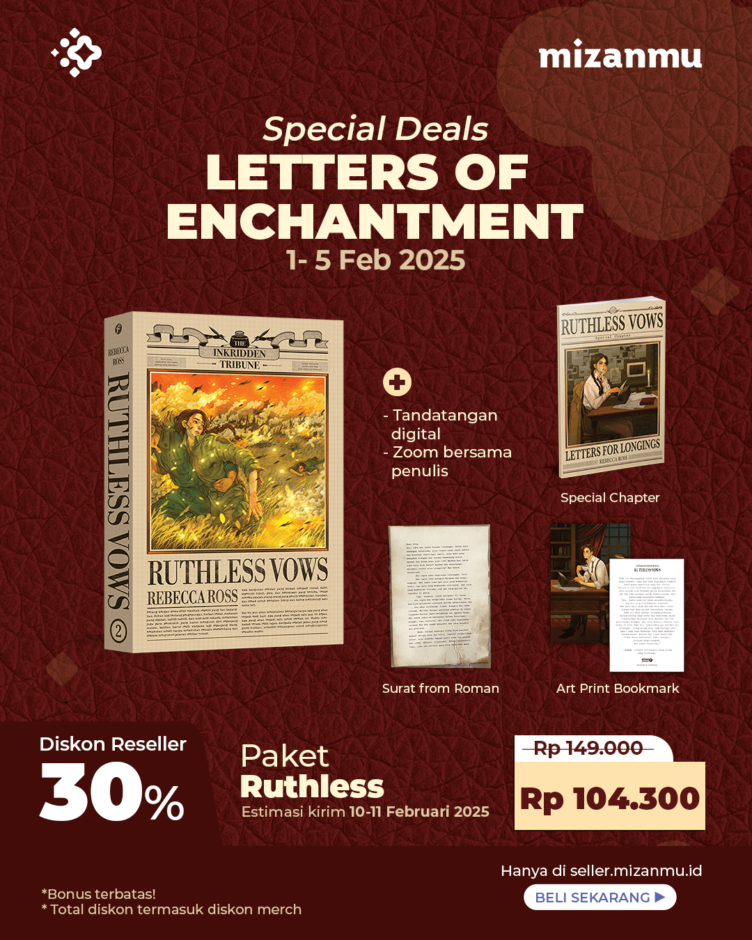 PAKET RUTHLESS - PO SERI LETTER OF ENCHANTMENT+SURAT