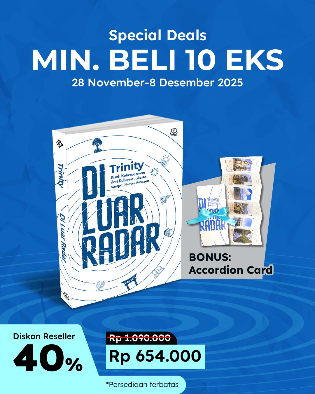 PAKET 10 EKS - SO DI LUAR RADAR+ACCORDION CARD